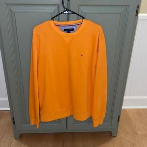 Men’s sweater. Orange Tommy Hilfiger sweater in pristine condition